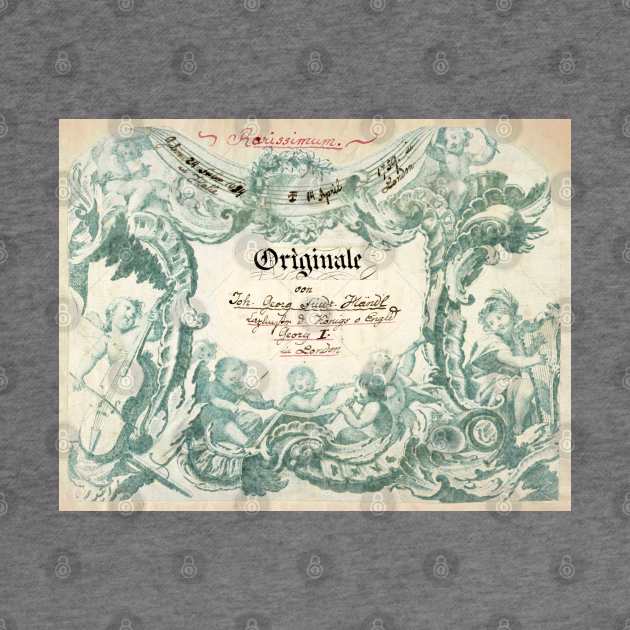 Haendel | Händel | Original manuscript score by Musical design
